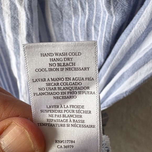 Rails Striped Blue and White Midi Dress - Picture 11 of 15